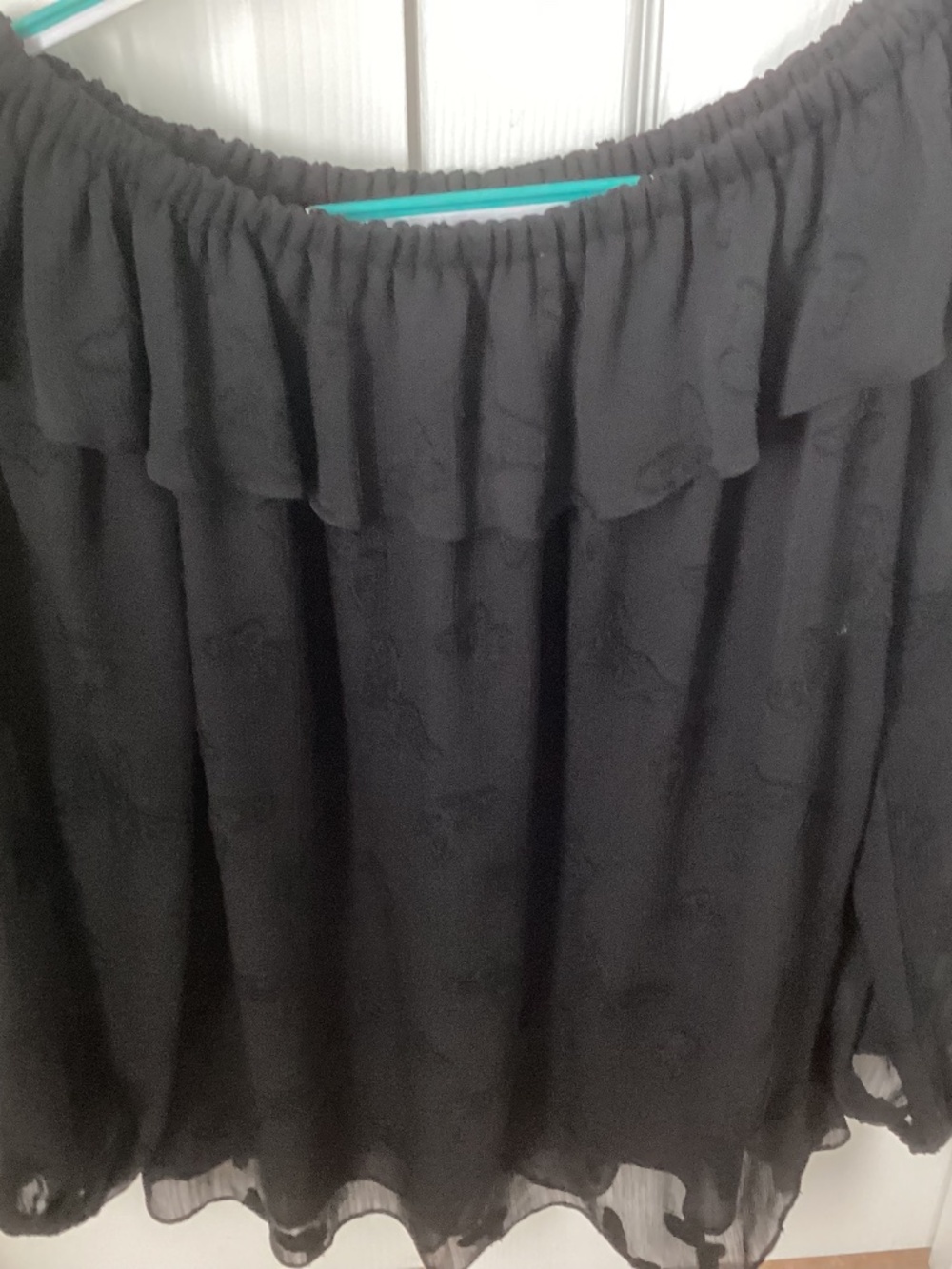 Black long sleeve top